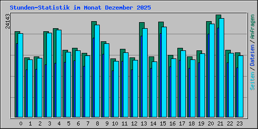 Stunden-Statistik im Monat Dezember 2025
